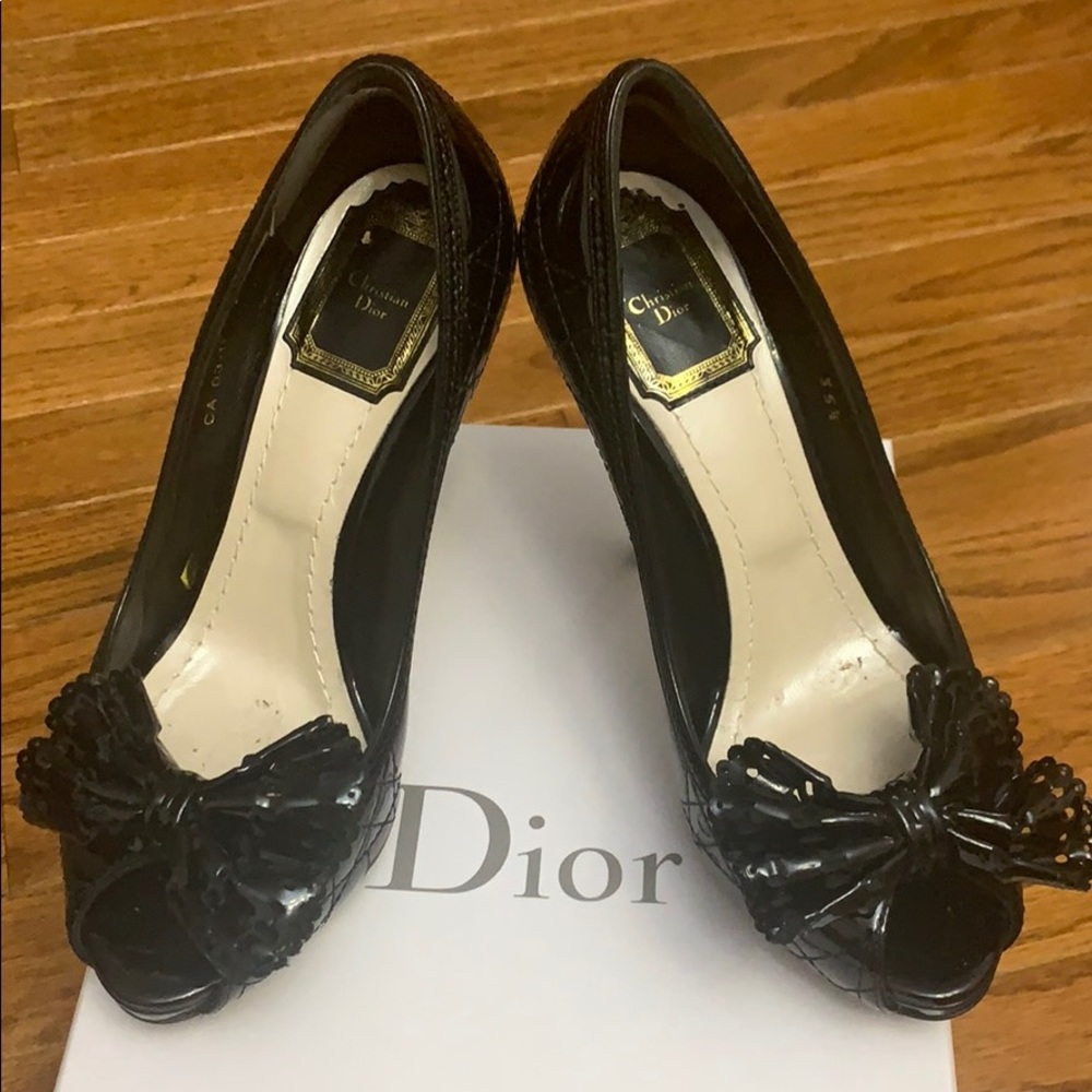Christian Dior black heels